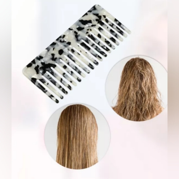 Women Curly Thick Wavy Straight Hair Heat Resistant Wide Tooth Comb - Picture 4 of 8